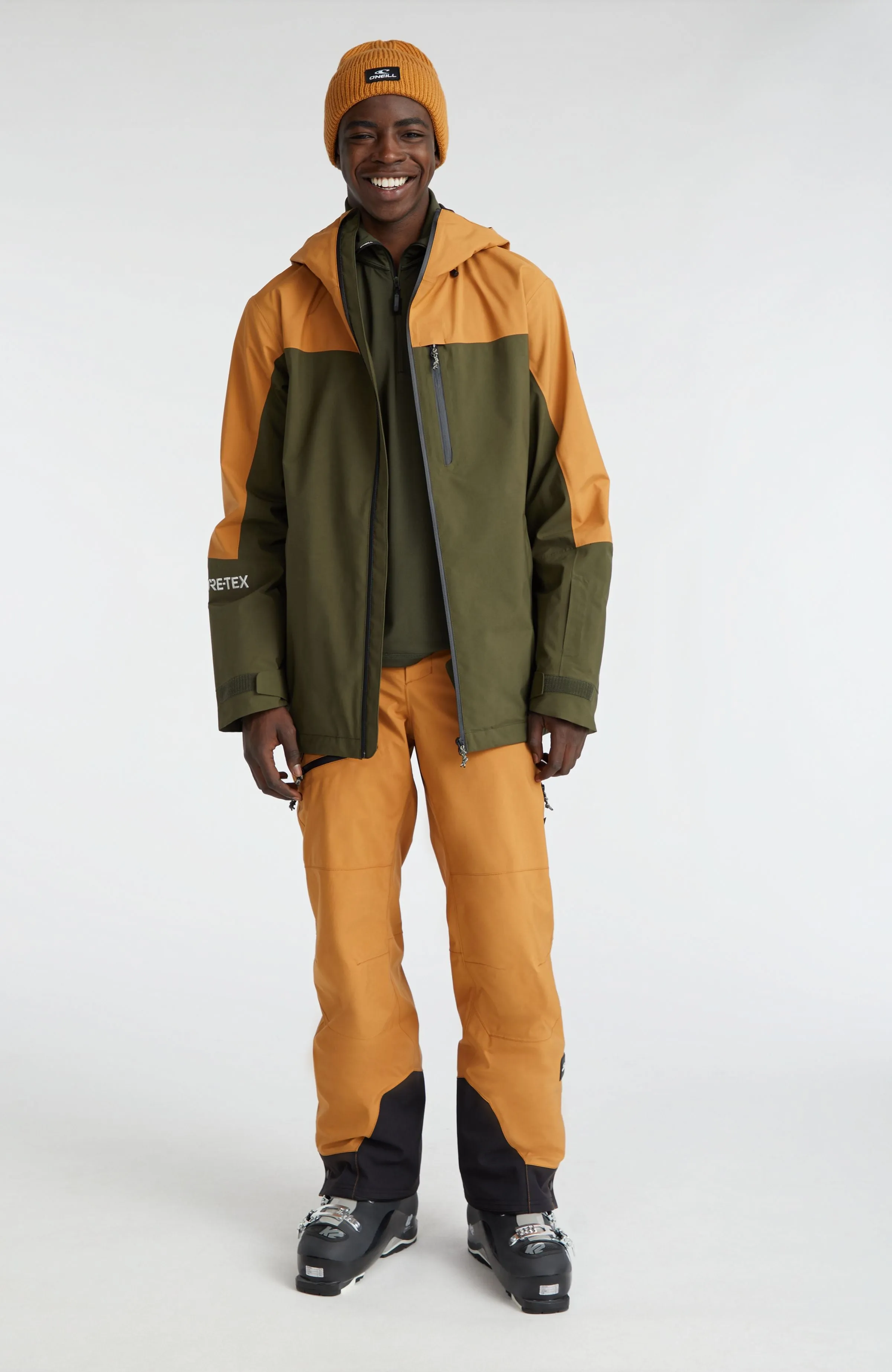 GORE-TEX Psycho Snow Jacket | Rich Caramel Colour block