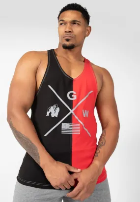 Gorilla Wear Sterling Stringer Tank Top - Black-Red