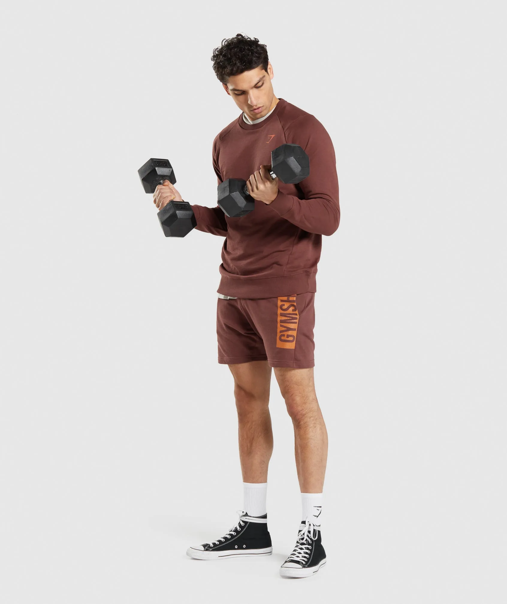 Gymshark Bold Crew - Cherry Brown