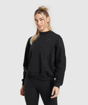 Gymshark Rest Day Cotton Contour Pullover - Black