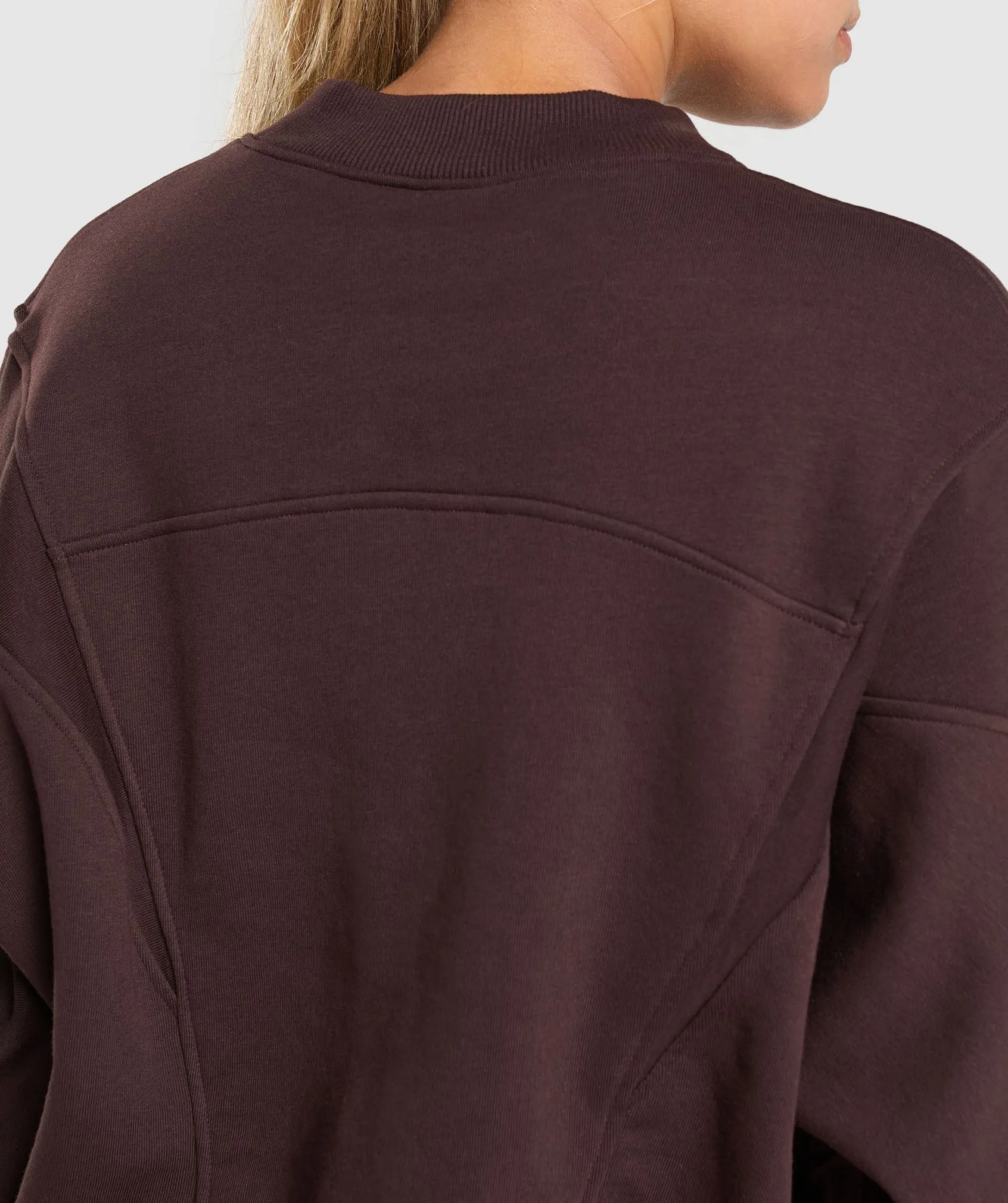 Gymshark Rest Day Cotton Contour Pullover - Heritage Brown