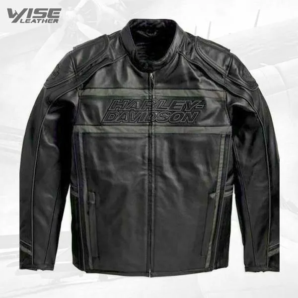 Harley Davidson Luminator 360 Men’s Black Leather Jacket