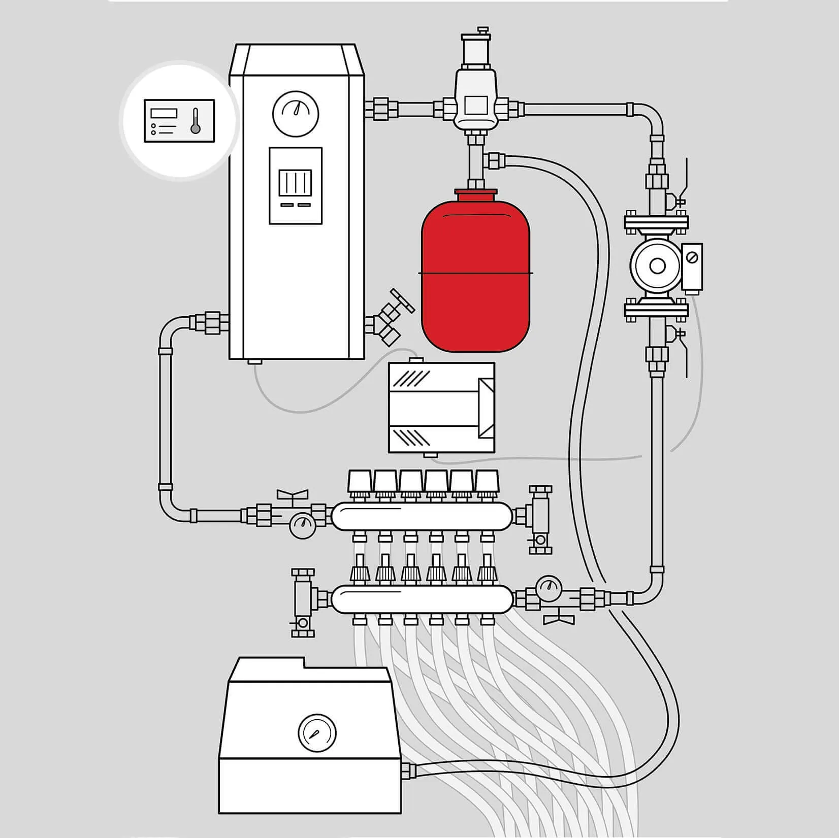 HGT15 Expansion Tank (2.1 gal / 8 L)