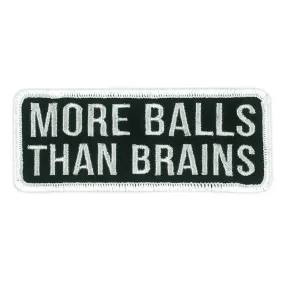 Hot Leathers More Balls Embroidered Patch PPW1244