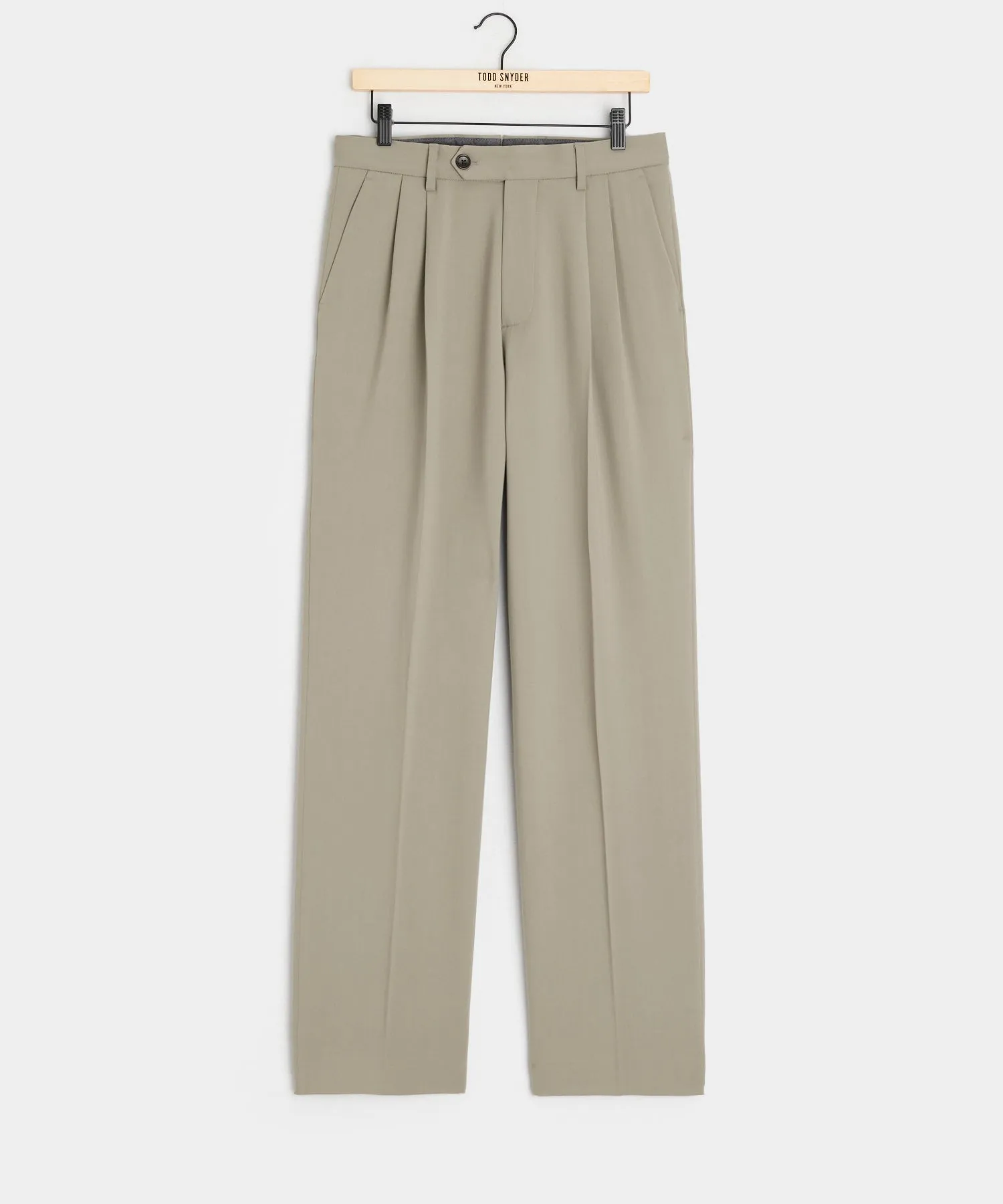 Italian Gabardine Wythe Trouser in Stone