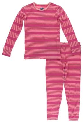 KicKee Pants Calypso Agriculture Stripe Pajama Set