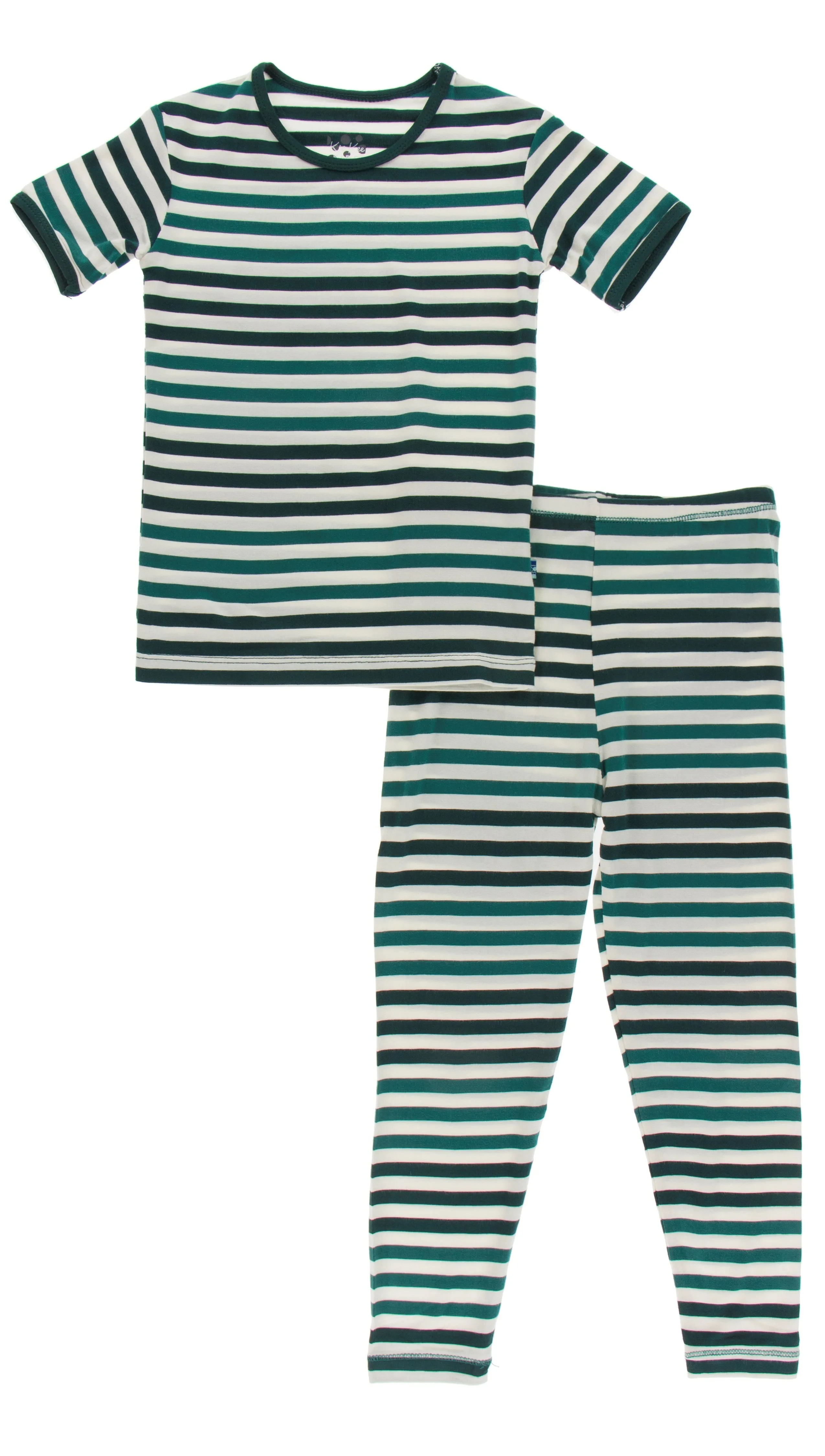 KicKee Pants Wildlife Stripe S/S Pajama Set w/Pants