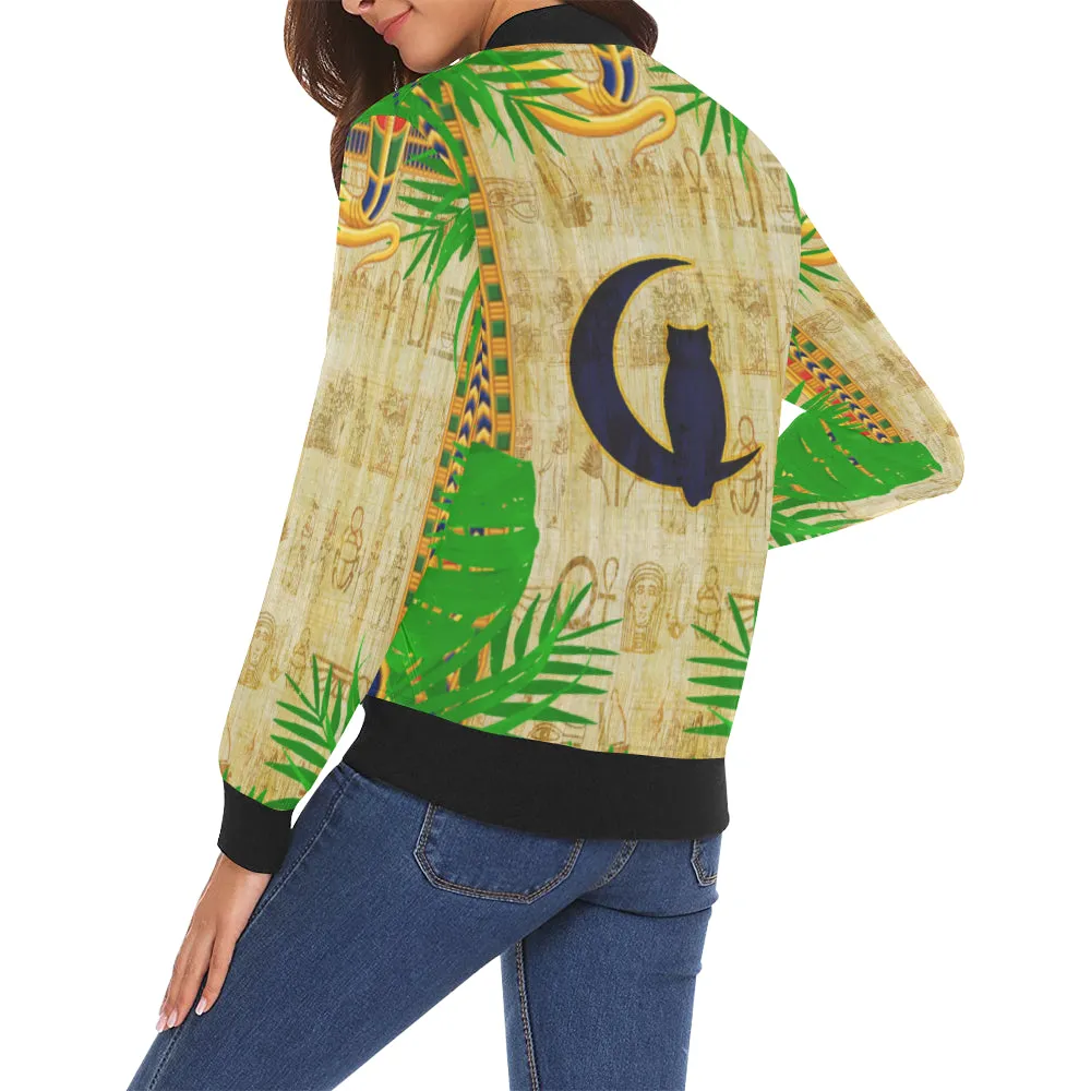 LCC NILE VALLEY All Over Print Bomber Jacket for Women