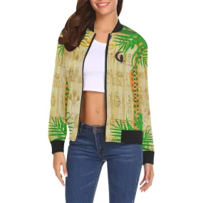 LCC NILE VALLEY All Over Print Bomber Jacket for Women