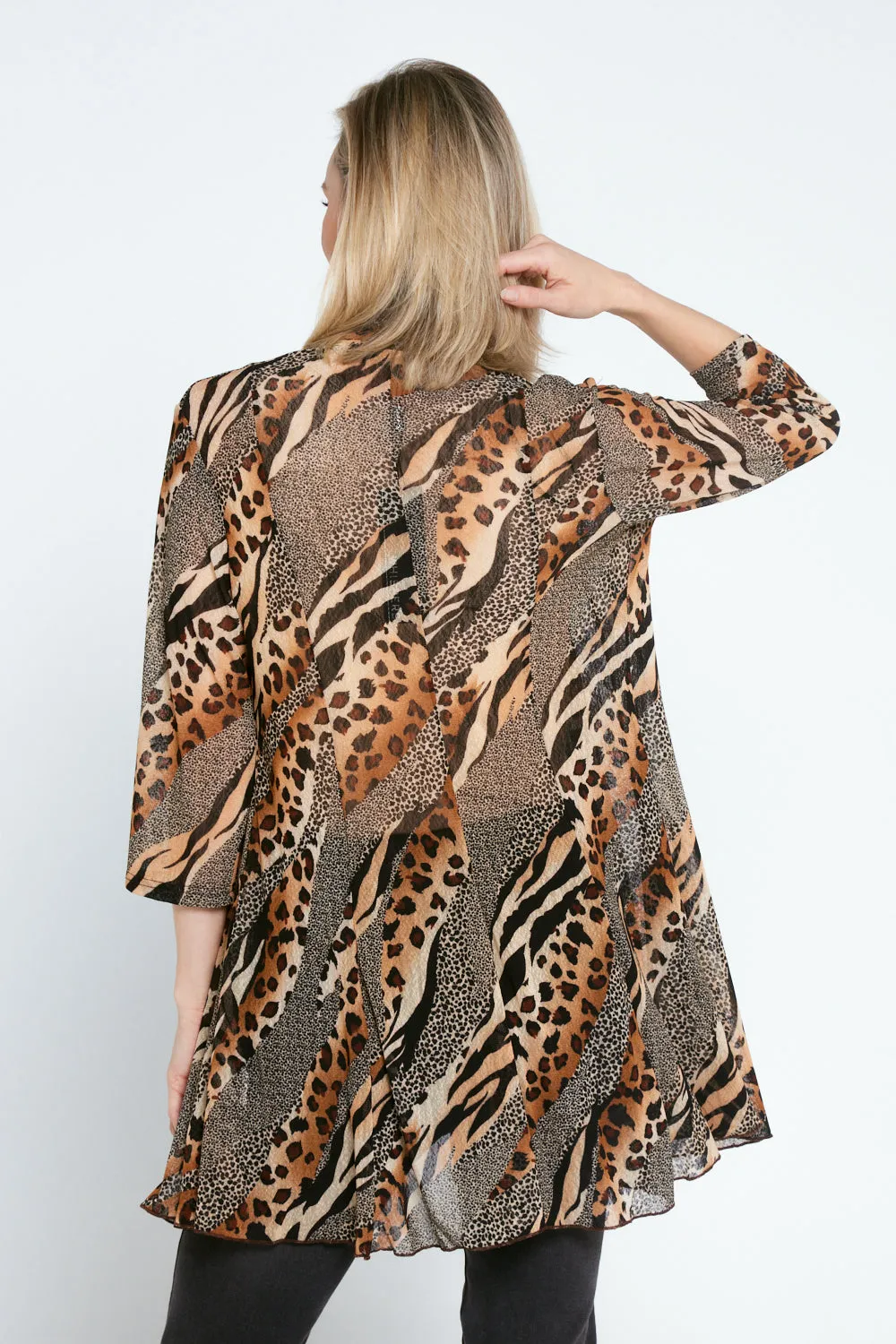 Lexie Easy Fit Jacket - Leopard/Tiger