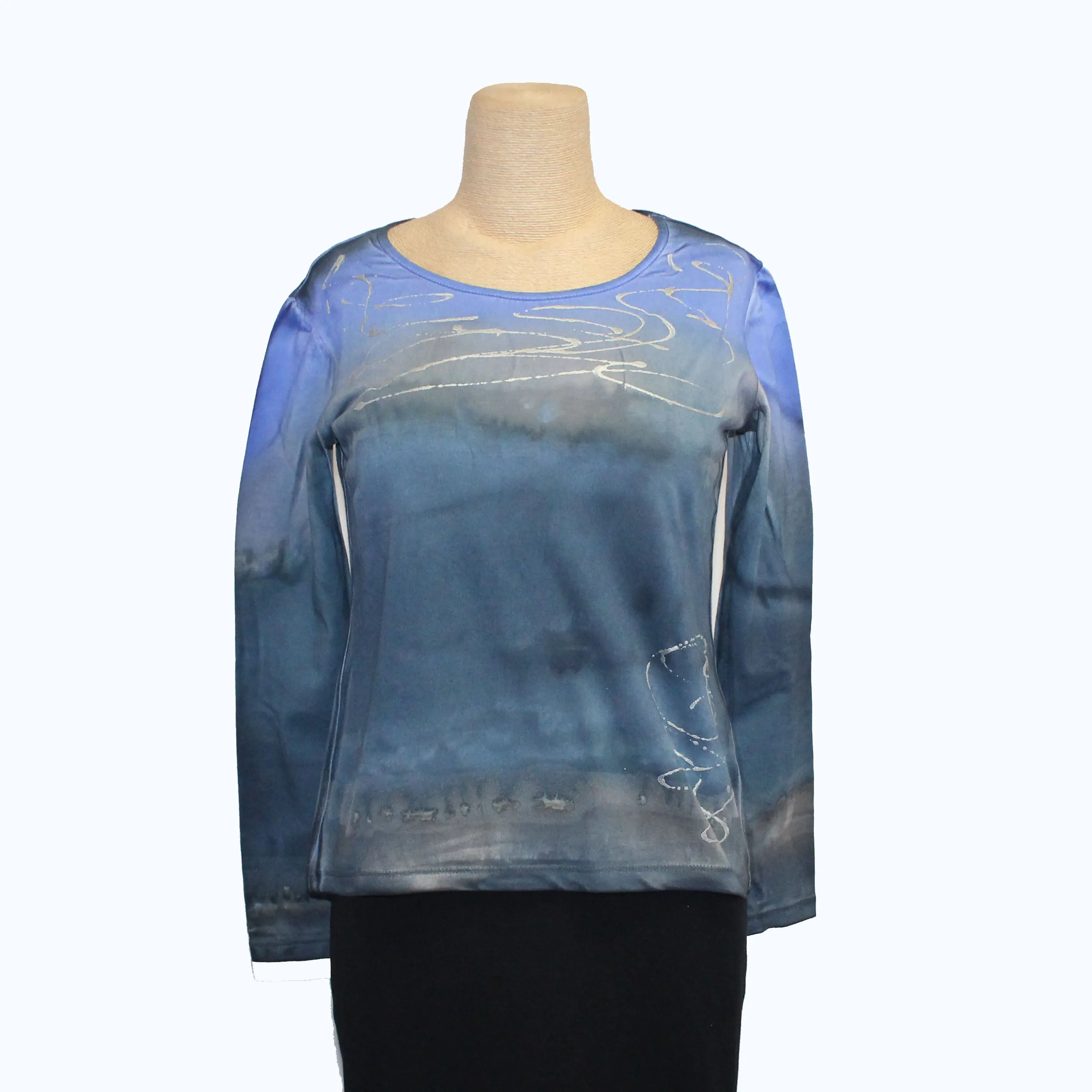 Melarosa Pullover, Zephyr, Blue/Tan/Periwinkle XS