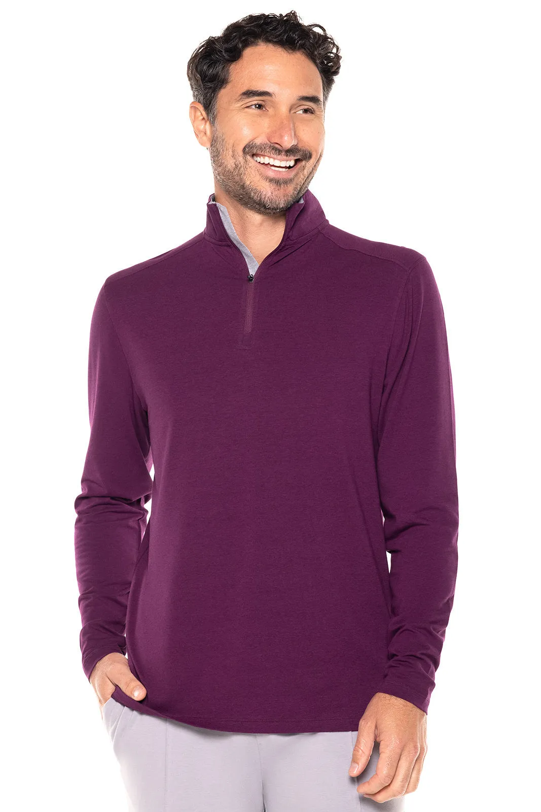 Men's Sonora Quarter-Zip  |  Rich Plum