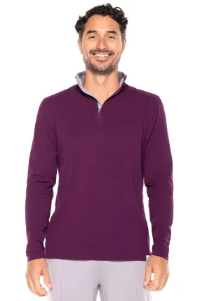 Men's Sonora Quarter-Zip  |  Rich Plum