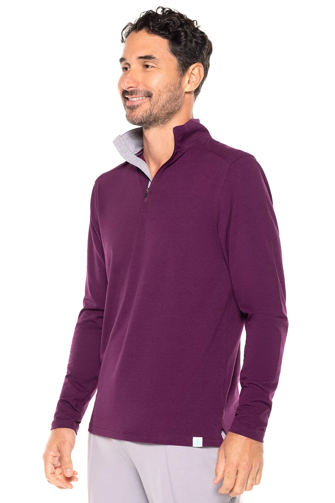 Men's Sonora Quarter-Zip  |  Rich Plum