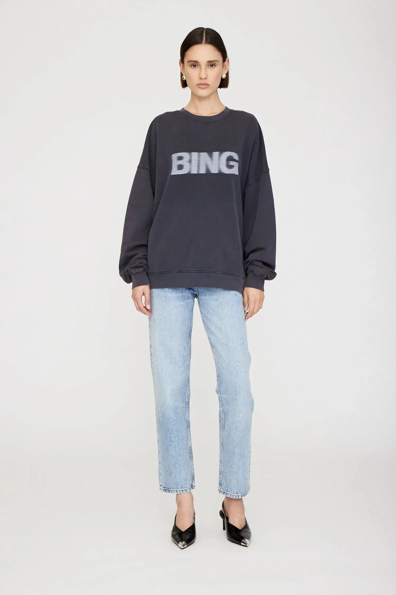 MILES SWEATSHIRT BLUR - BLACK