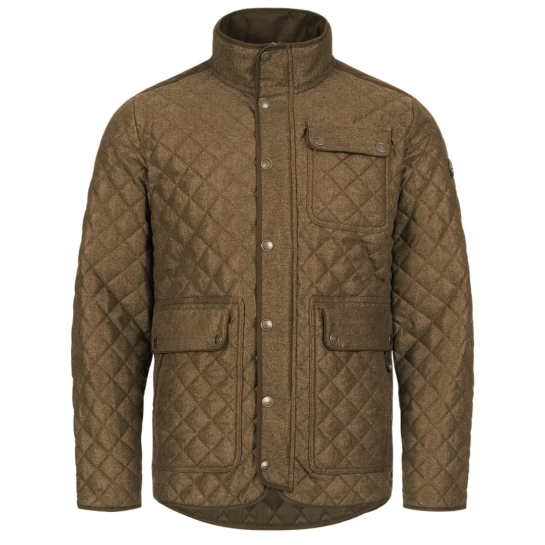 Miles Vintage Jacket - Dark Brown Melange by Blaser