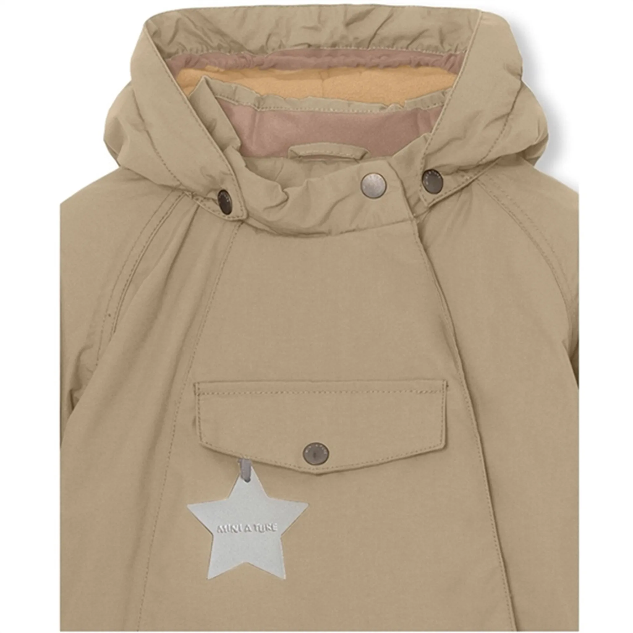 MINI A TURE Wang Fleece Winter Jacket Savannah Tan