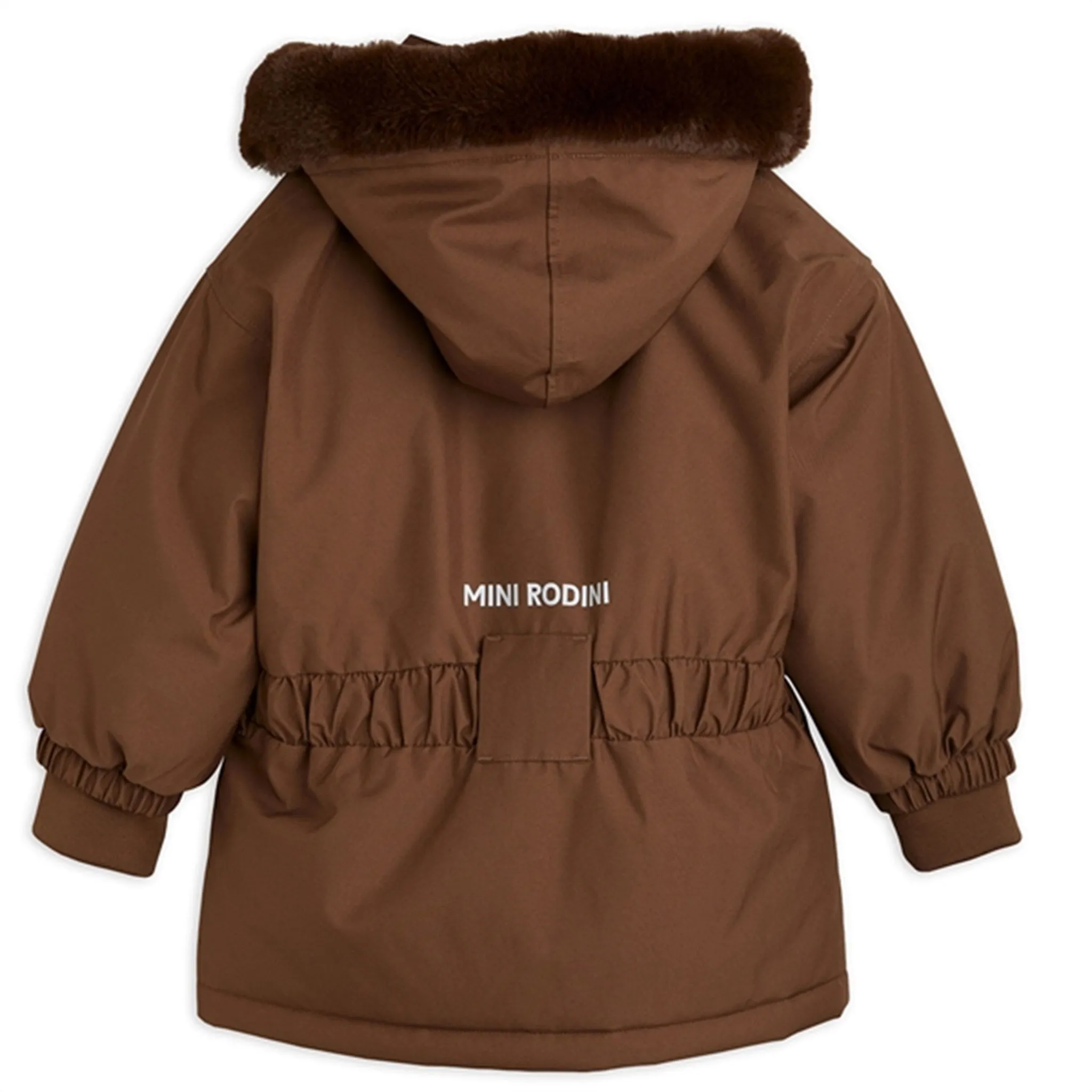 Mini Rodini Panda Soft Ski Jacket Brown