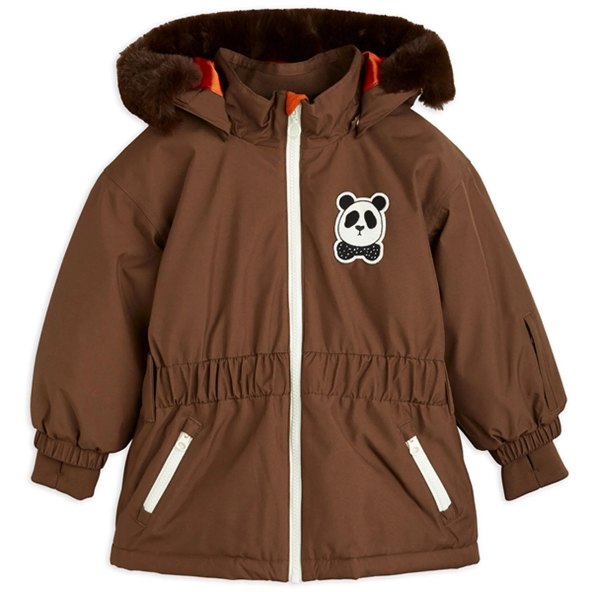 Mini Rodini Panda Soft Ski Jacket Brown