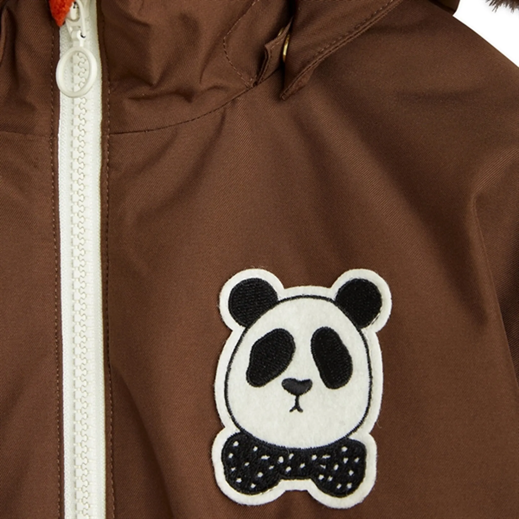 Mini Rodini Panda Soft Ski Jacket Brown