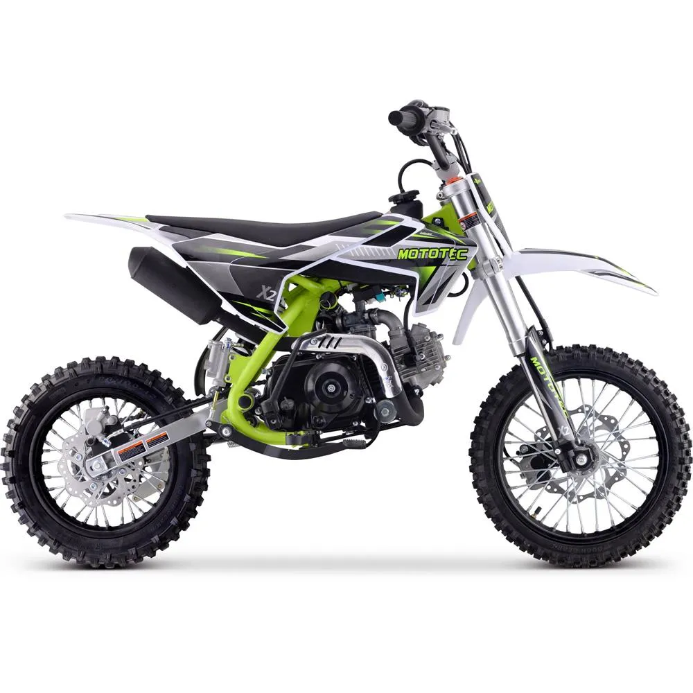 MotoTec X2 110cc 4-Stroke Gas Dirt Bike