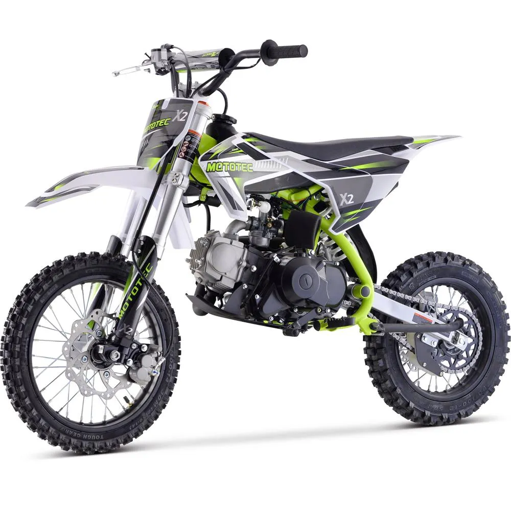 MotoTec X2 110cc 4-Stroke Gas Dirt Bike