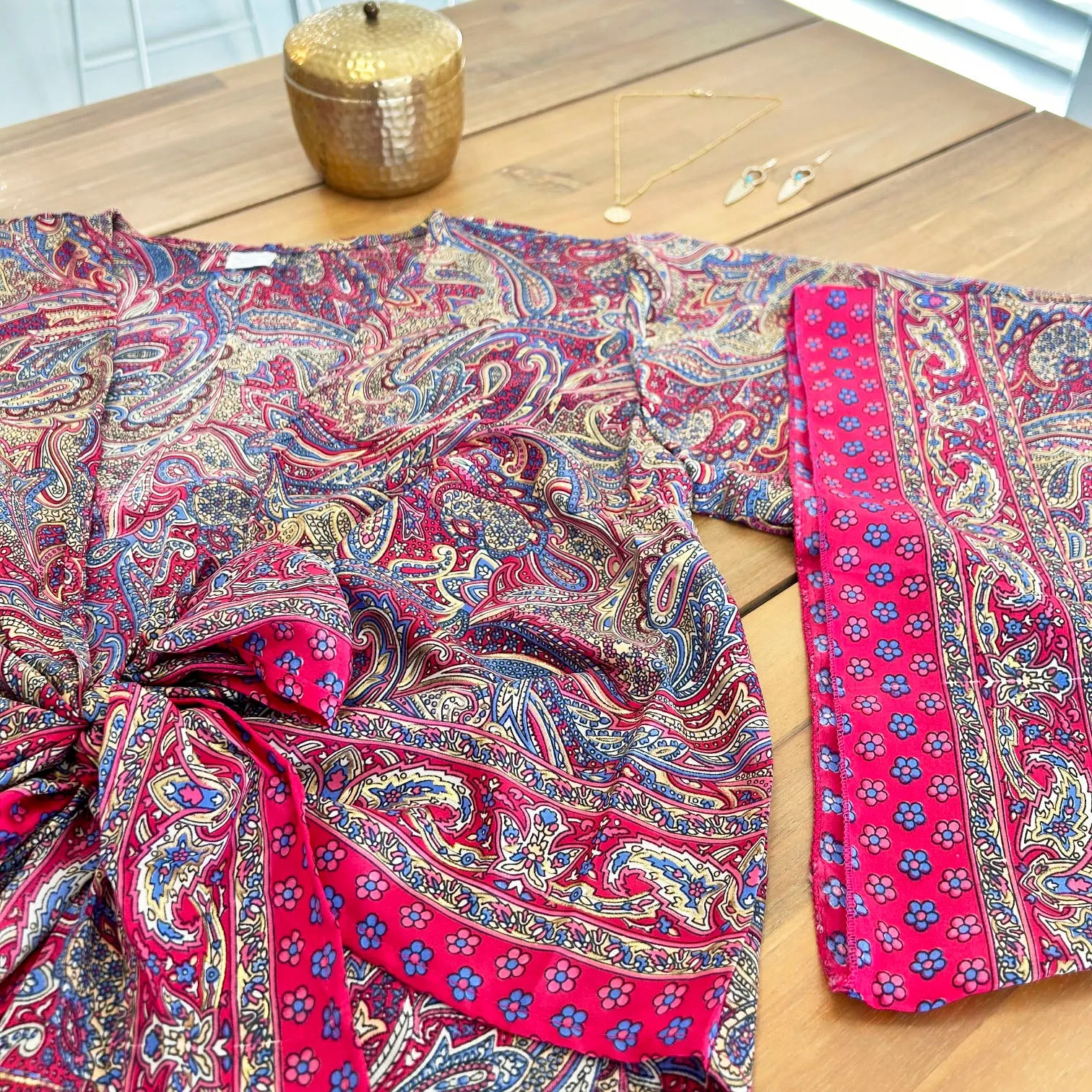 Nesrin Gypsy Silk Tie Top