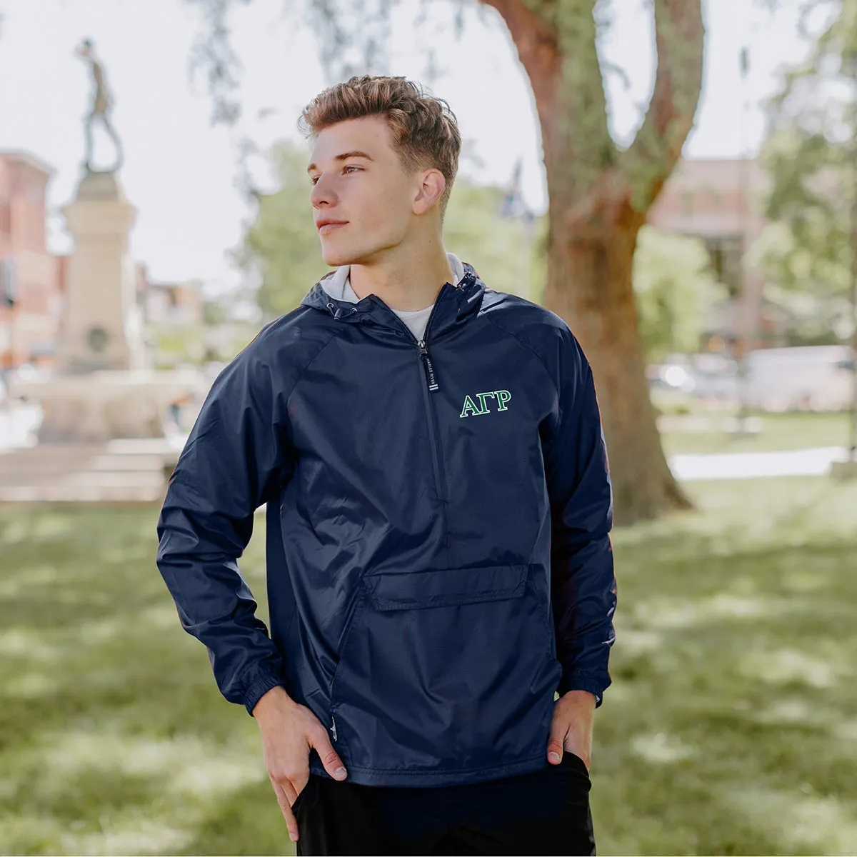 New! AGR Classic 1/4 Zip Rain Jacket