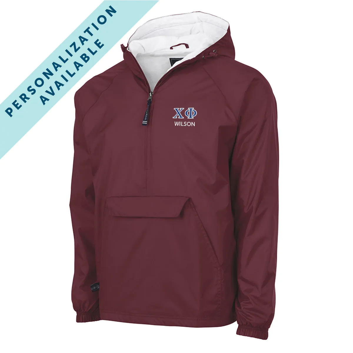 New! Chi Phi Classic 1/4 Zip Rain Jacket