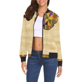 NILE VALLEY All Over Print Bomber Jacket for Women