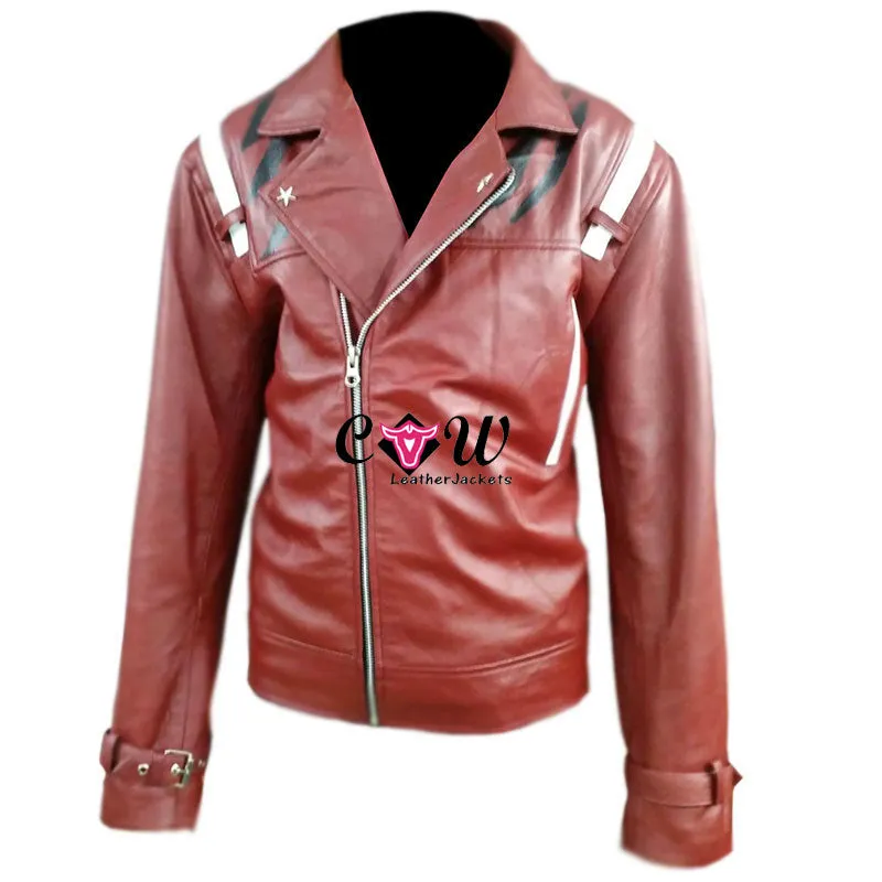 No More Heroes Travis Touchdown Red Leather Jacket