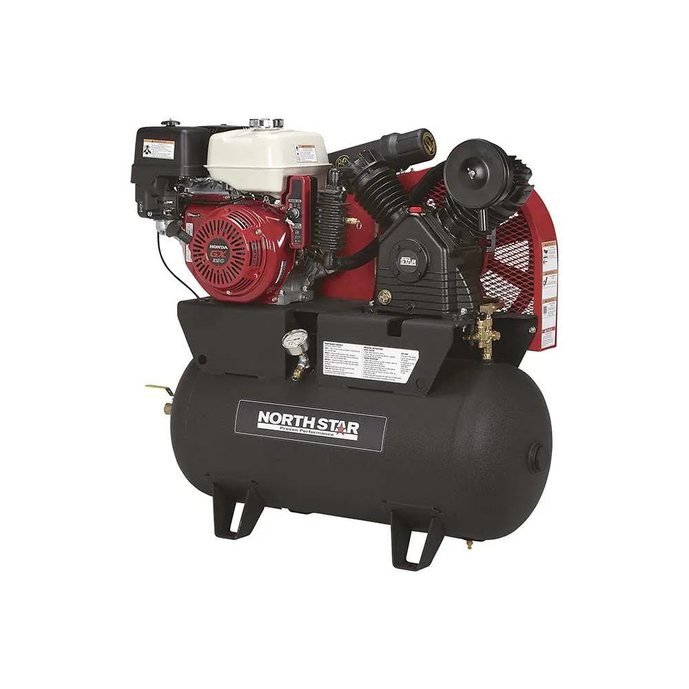 NorthStar Portable Gas Powered Air Compressor | 30-Gal | 24.4 CFM @ 90PSI | GX390