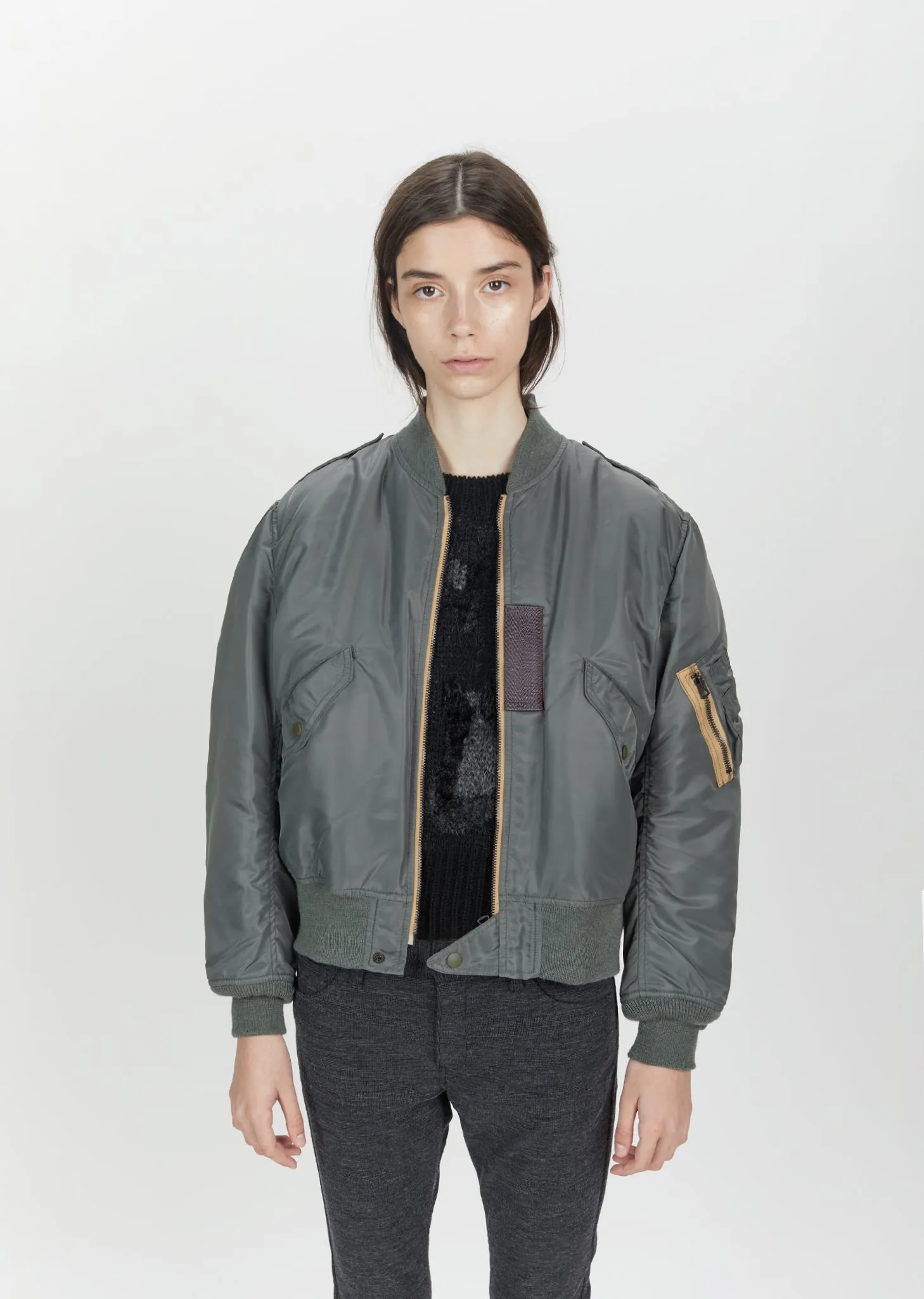 Nylon Twill Bomber Jacket