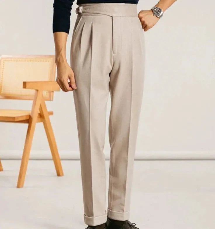 Office high waist gentleman trousers