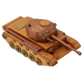 Original British WWII Era 1947 Dated Wooden Centurion Main Battle Tank