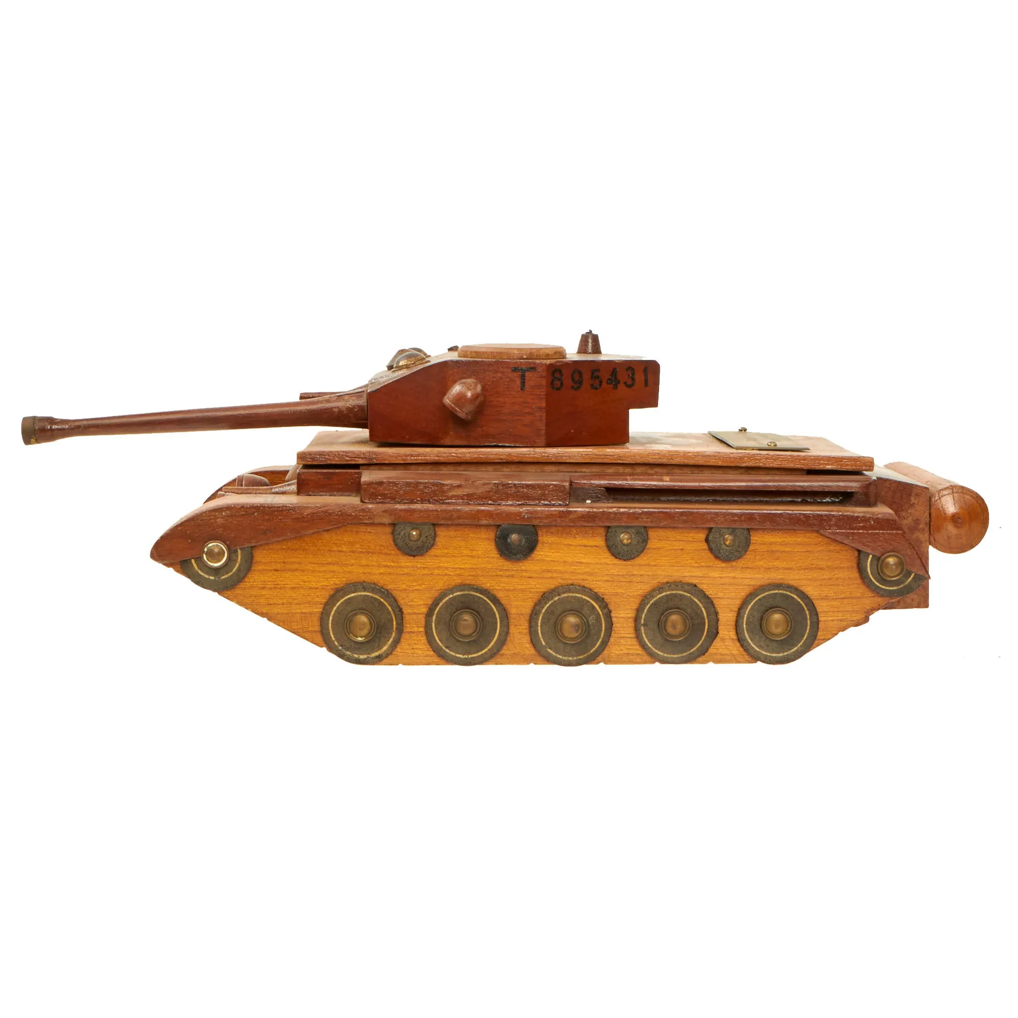 Original British WWII Era 1947 Dated Wooden Centurion Main Battle Tank