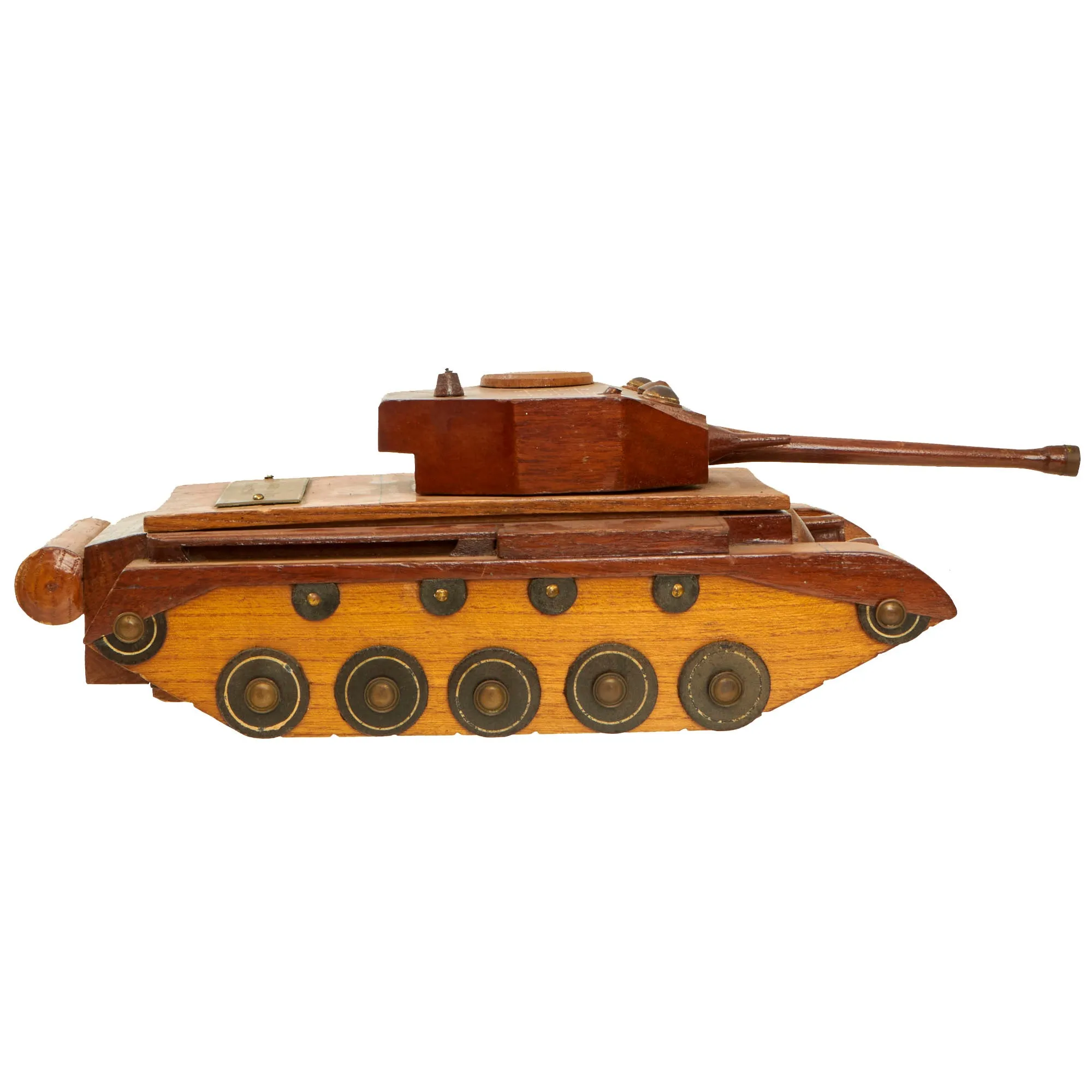 Original British WWII Era 1947 Dated Wooden Centurion Main Battle Tank