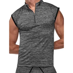 Peak Performance Zipper Muscle Tank Grey Large