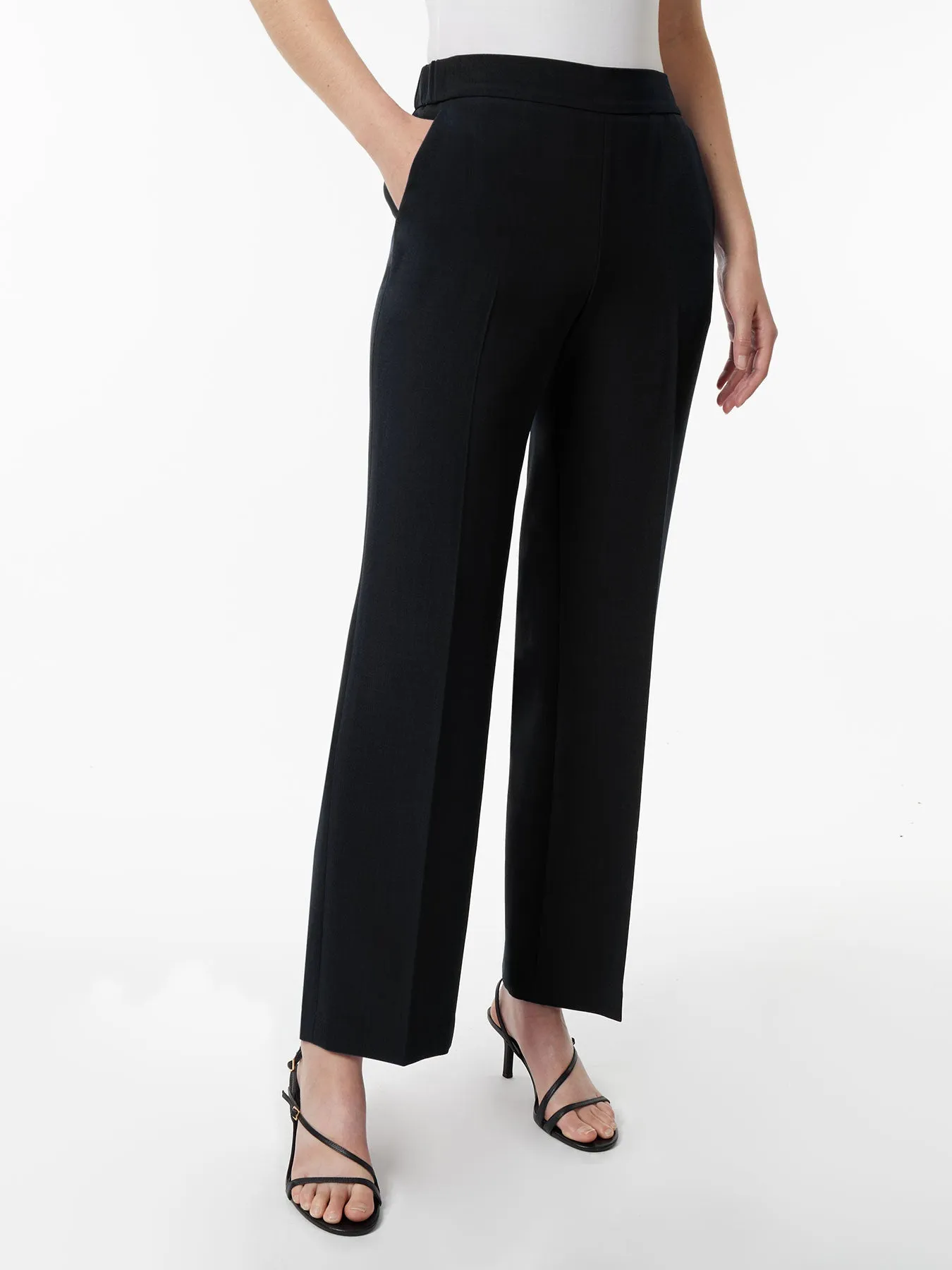 Petite Greta Pant, Iconic Stretch Crepe