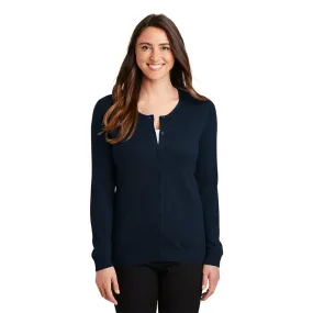 Port Authority® Women's Cardigan Sweater - Navy