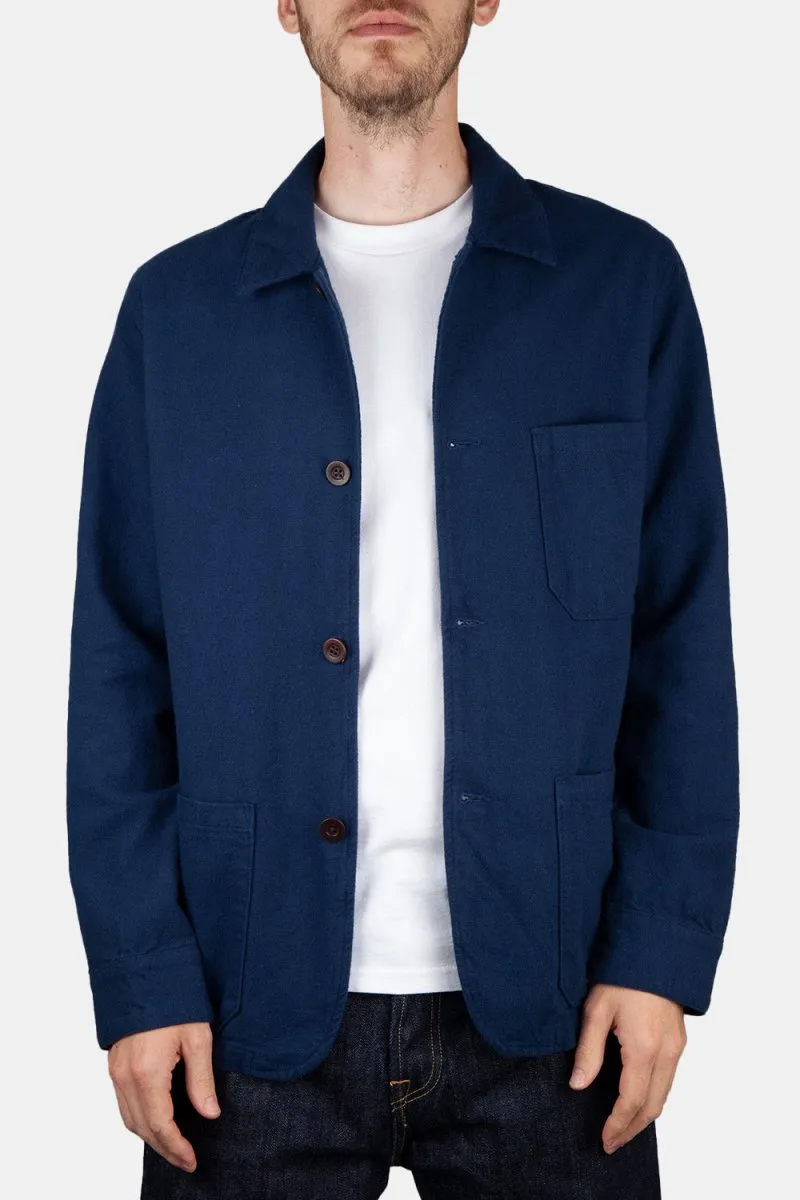 Portuguese Flannel Labura Heavy Flannel Jacket (Blue)