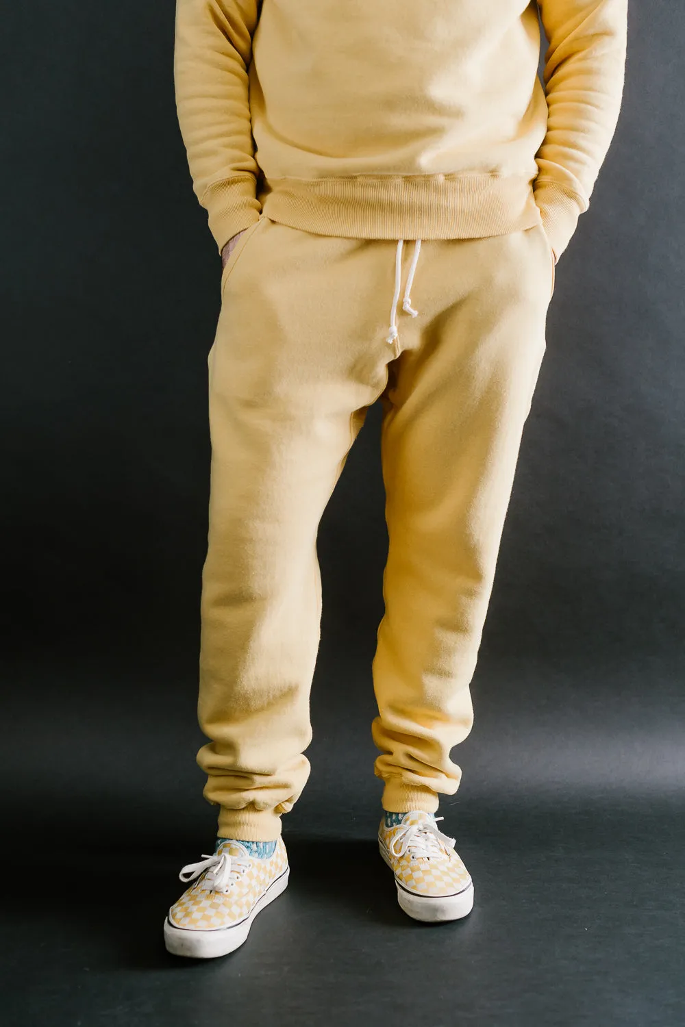 "Tsuriami" Loop Wheel Sweatpants - Citrus