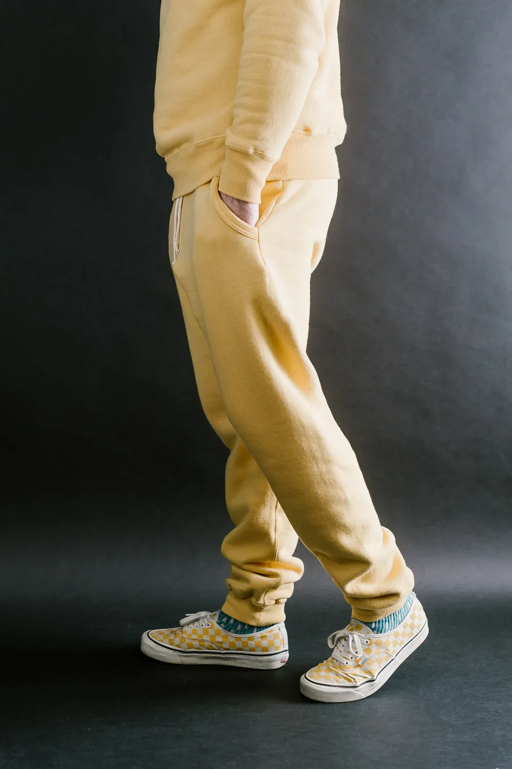 "Tsuriami" Loop Wheel Sweatpants - Citrus