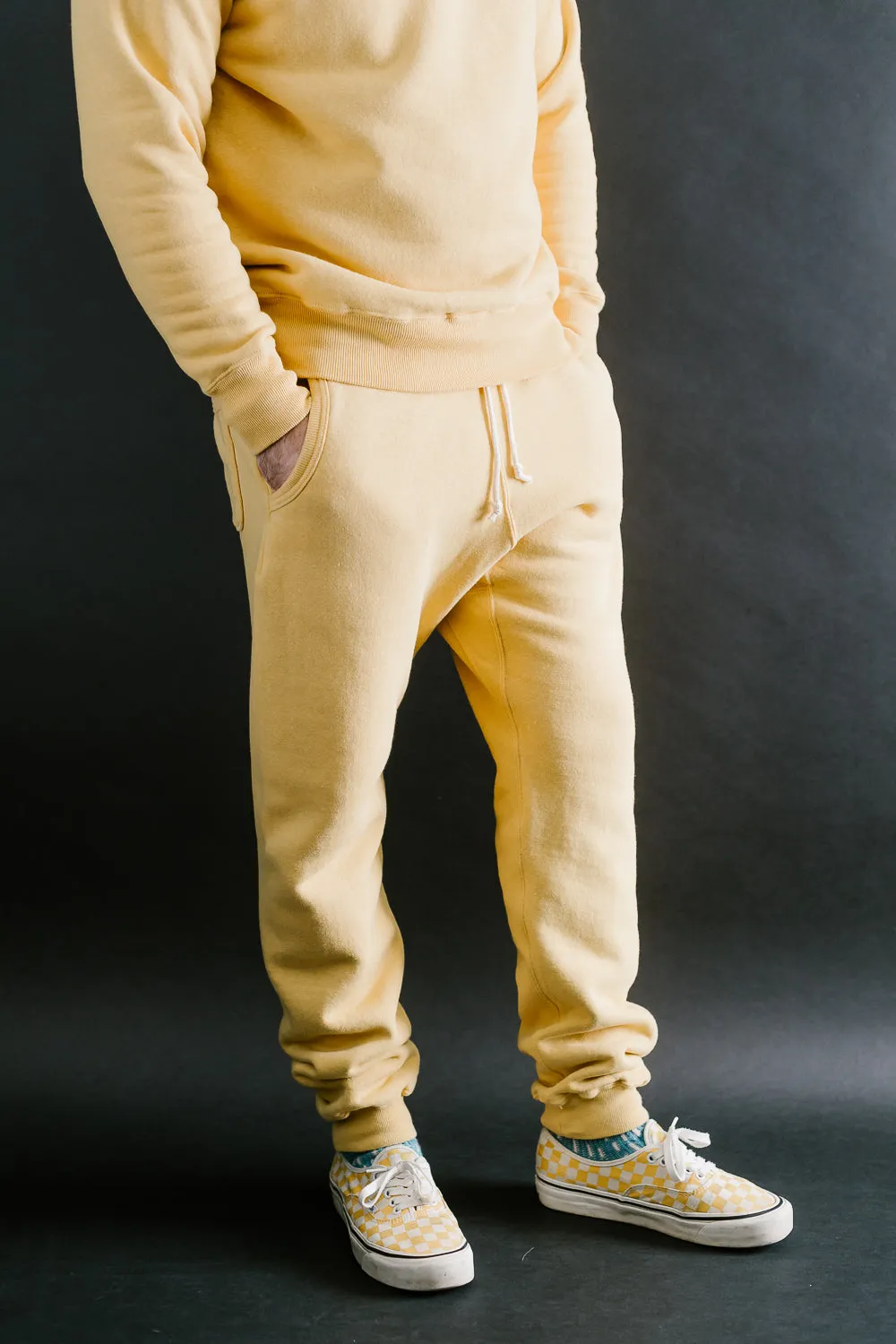 "Tsuriami" Loop Wheel Sweatpants - Citrus