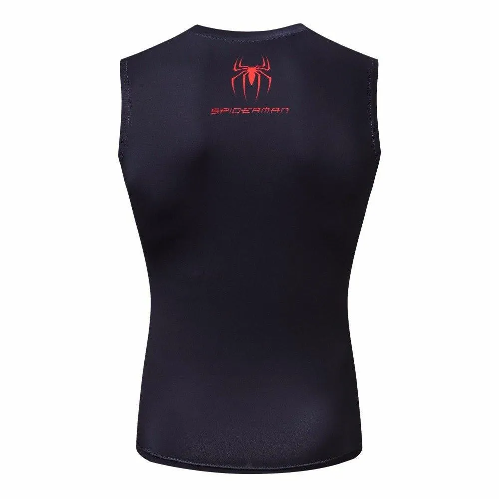 Red SPIDERMAN Compression Tank Top