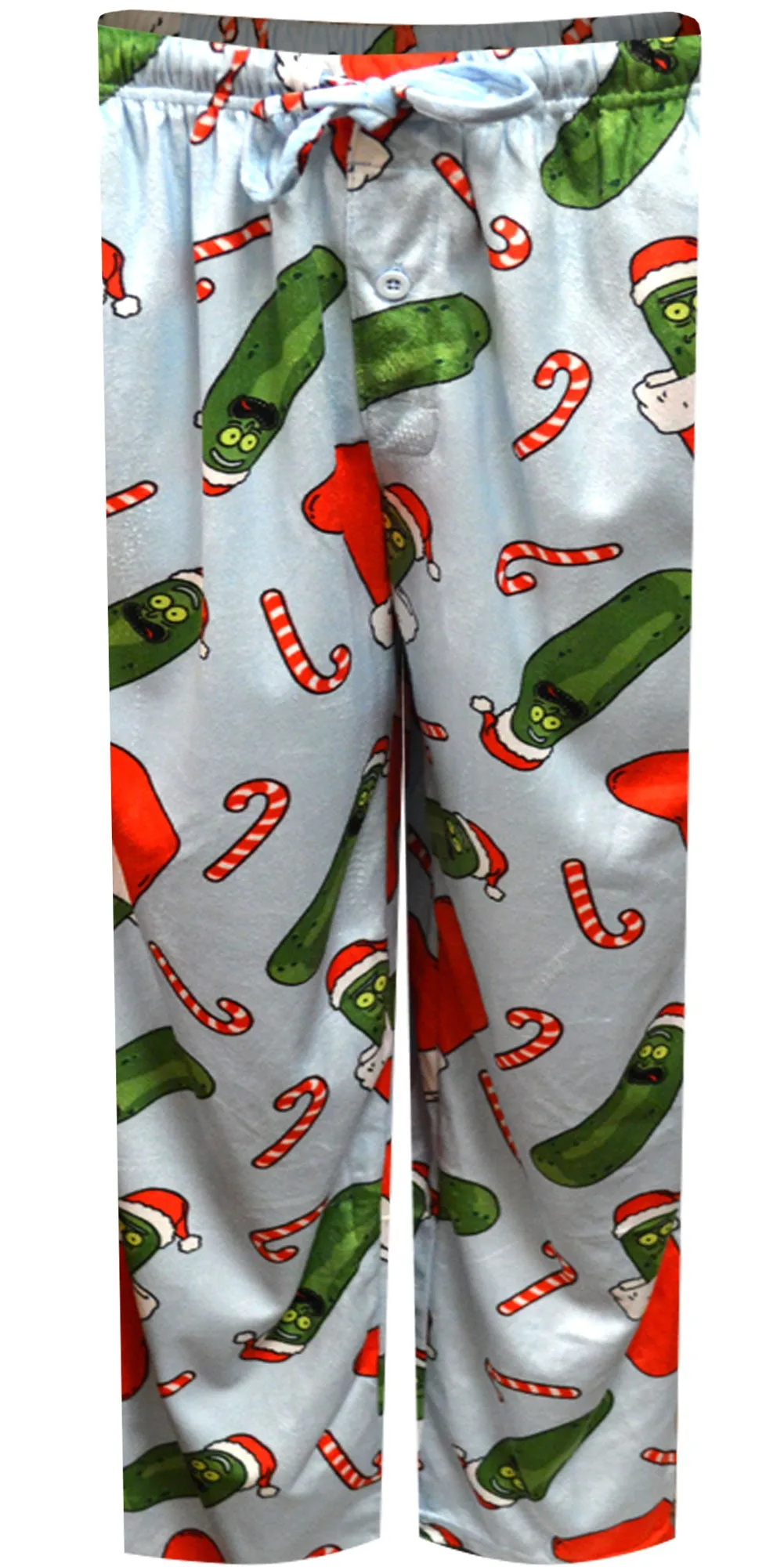 Rick and Morty Merry Pickle Rick Christmas Silky Fleece Lounge Pants