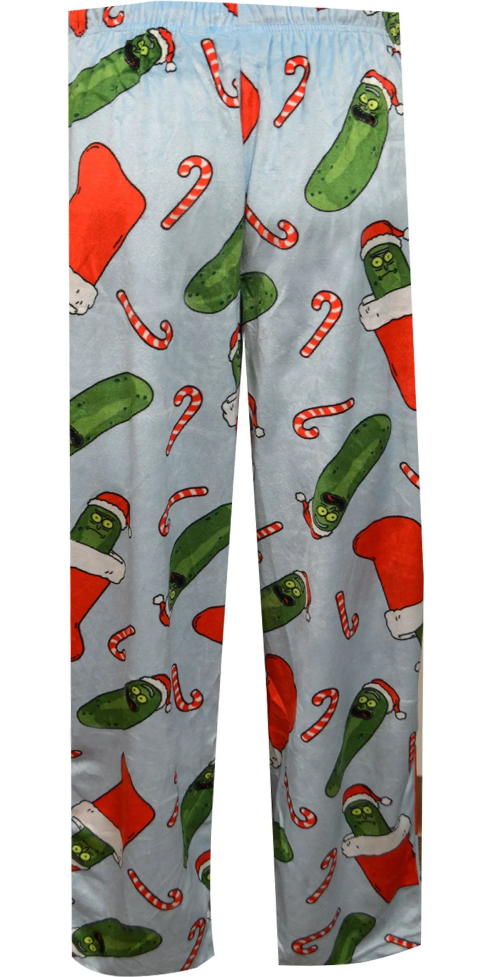 Rick and Morty Merry Pickle Rick Christmas Silky Fleece Lounge Pants