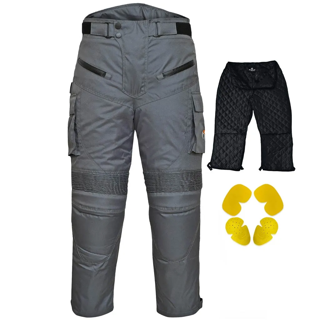 RIDERACT® Cordura Waterproof Motorcycle Pant TARZAN Iron Grey