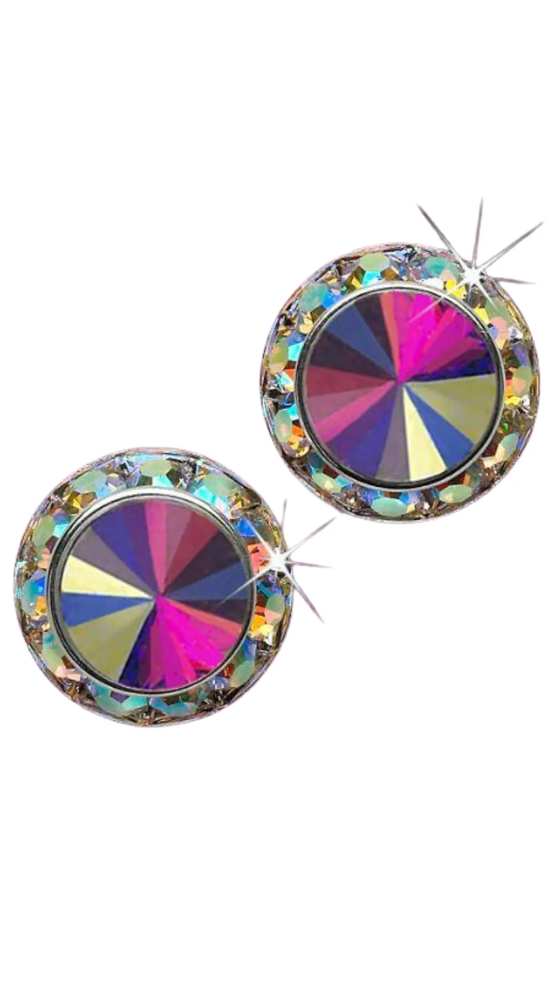 Rivoli Crystal Earrings -15MM