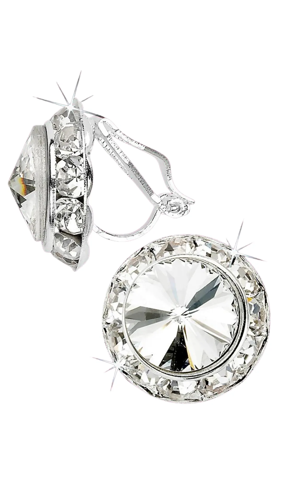 Rivoli Crystal Earrings -15MM